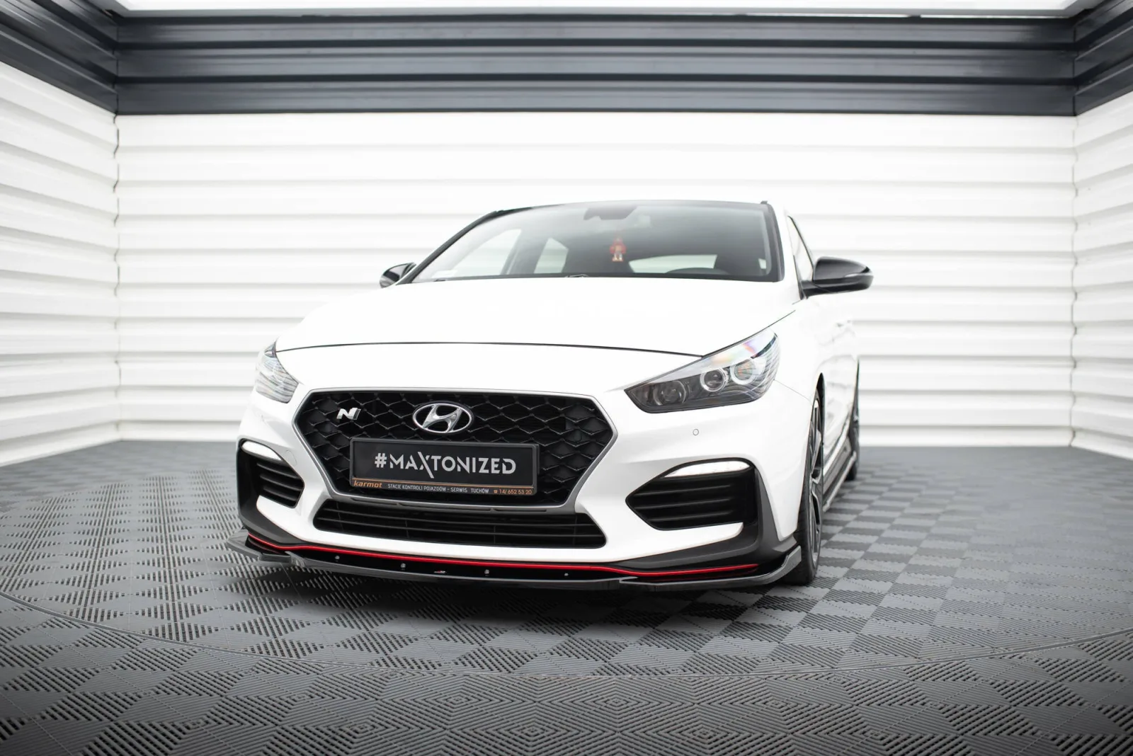 Front Splitter V.4 compatible with Hyundai I30 N Mk3 Hatchback/ Fastback