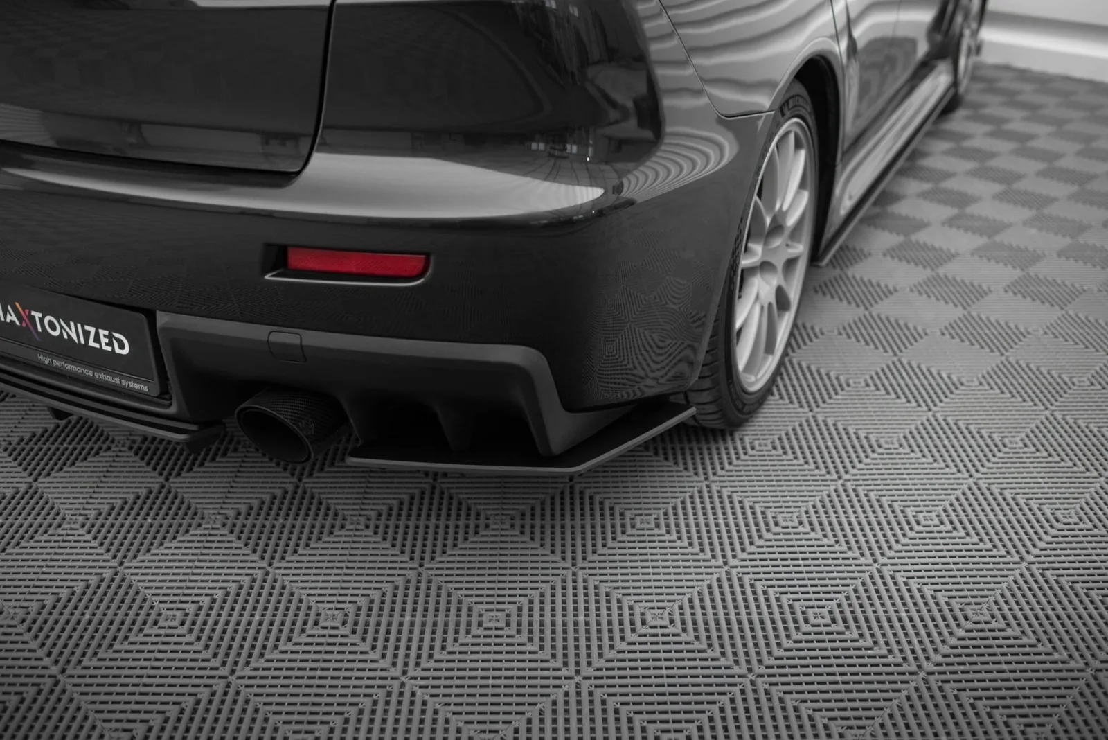 Rear Side Splitters Street Pro compatible with Mitsubishi Lancer EVO X