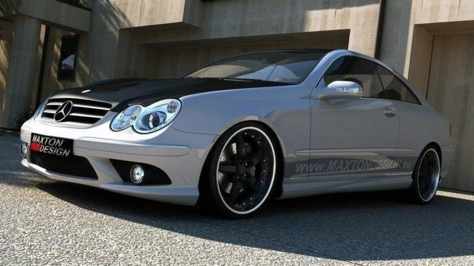 Front Bumper compatible with Mercedes CLK W209 AMG Look