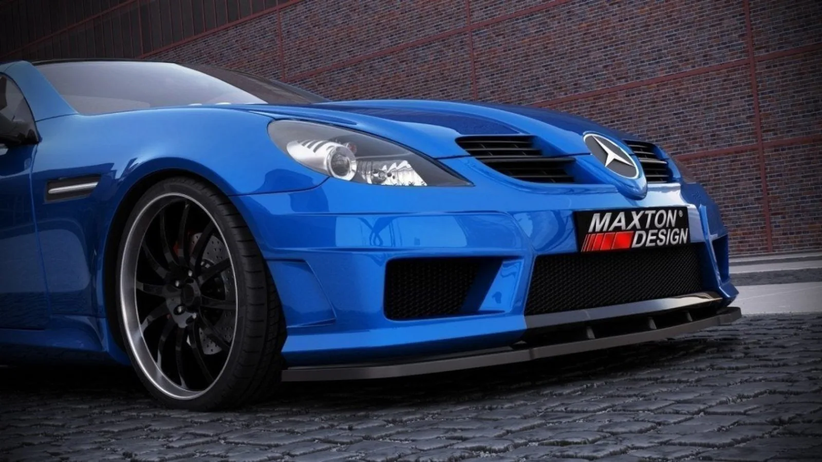 Front Splitter compatible with Mercedes SLK R171 (for Me-SLK -r171-AMG172-f1)