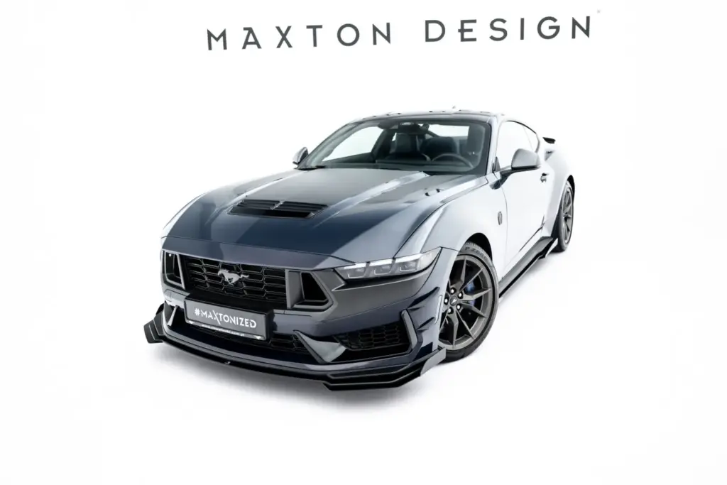 Front Splitter Street Pro + Flaps compatible with Ford Mustang Dark Horse Mk7
