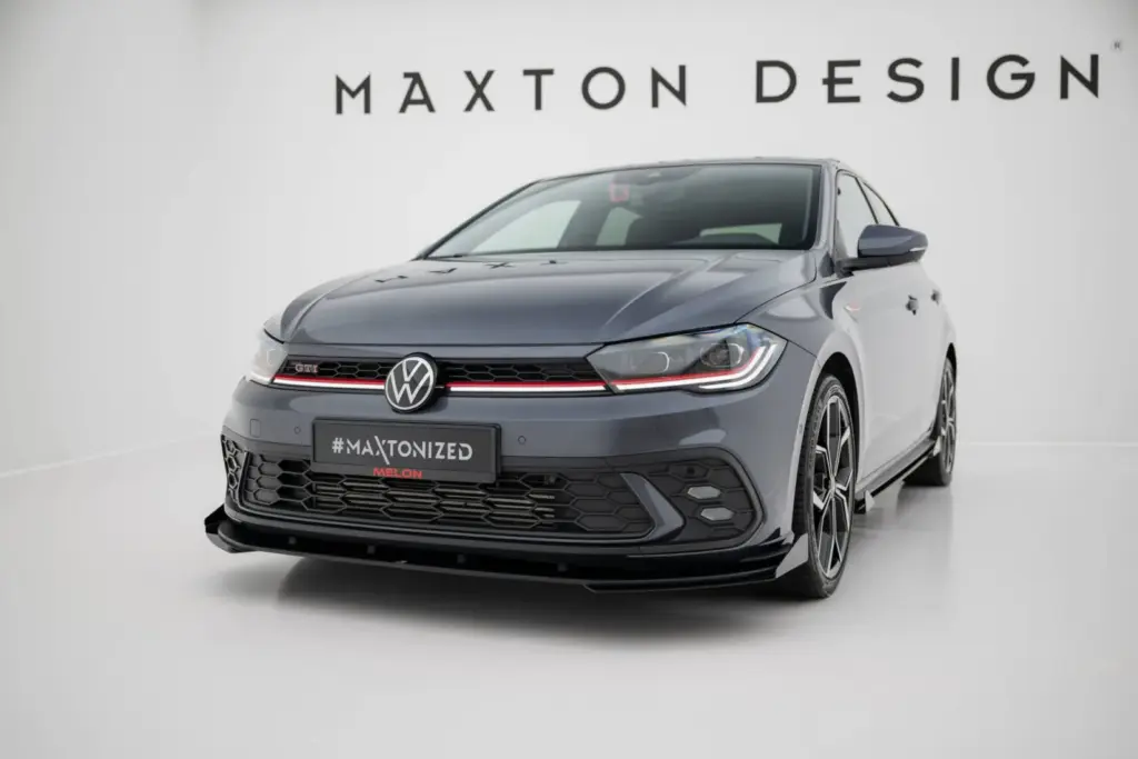 Front Splitter Street Pro + Flaps compatible with Volkswagen Polo GTI Mk6 Facelift