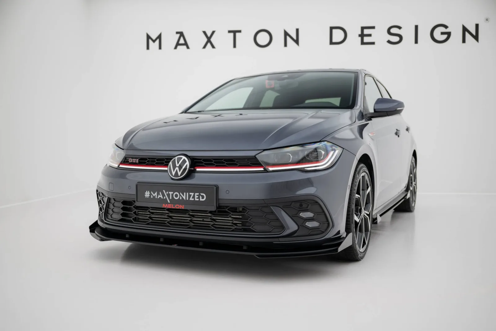 Front Splitter Street Pro + Flaps compatible with Volkswagen Polo GTI Mk6 Facelift