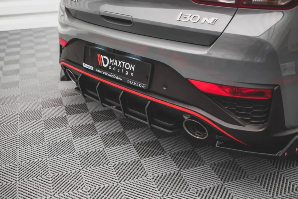 Rear Diffuser Street Pro compatible with Hyundai I30 N Hatchback Mk3 Facelift