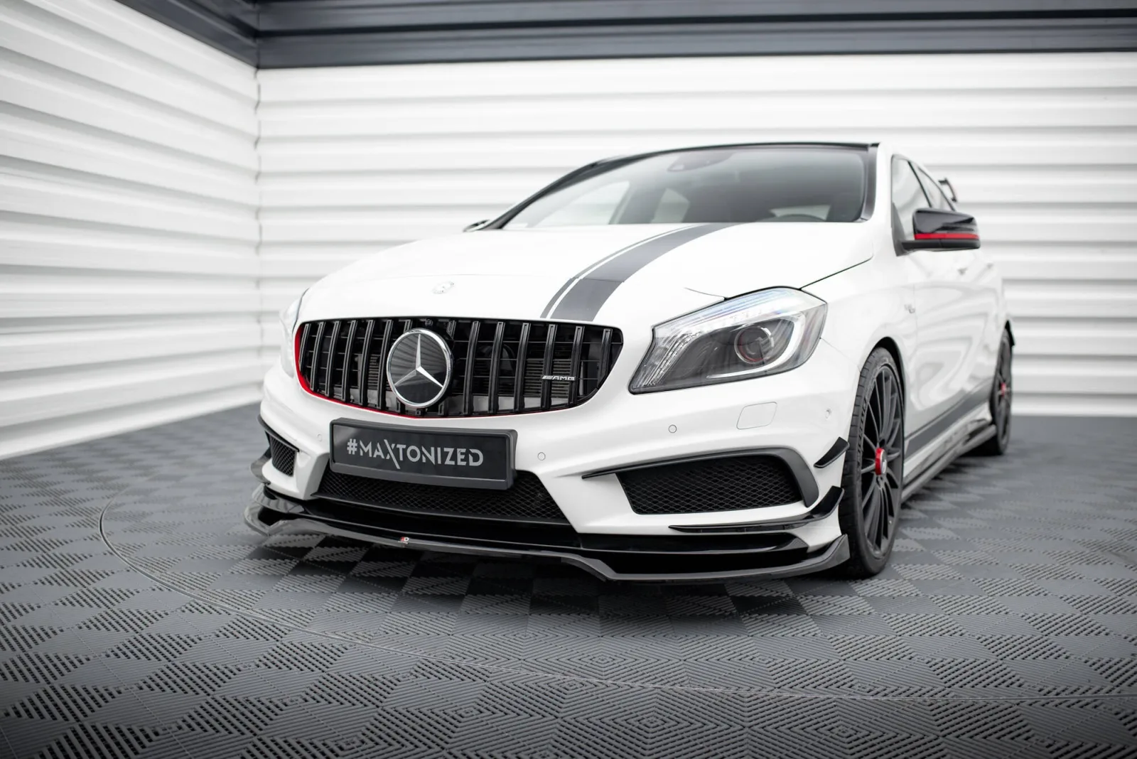Front Splitter V.4 compatible with Mercedes-Benz A45 AMG W176
