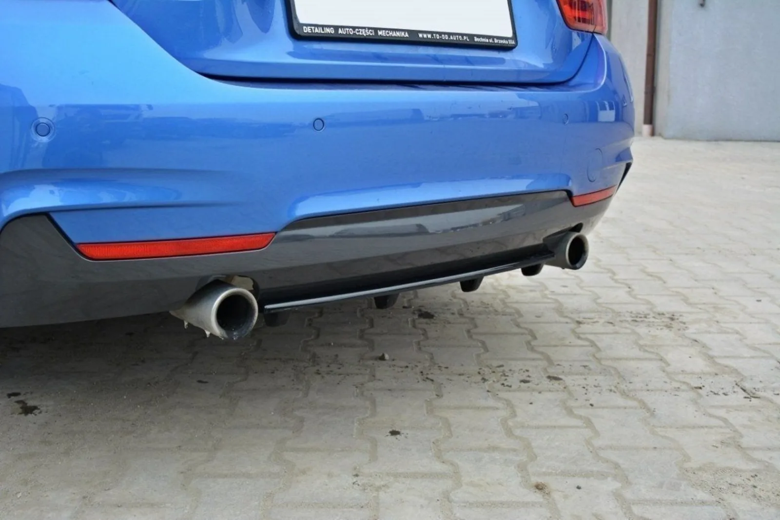 Rear Splitter compatible with BMW 4 Coupe / Gran Coupe / Cabrio M-Pack F32 / F36 / F33 (With Diffuser)