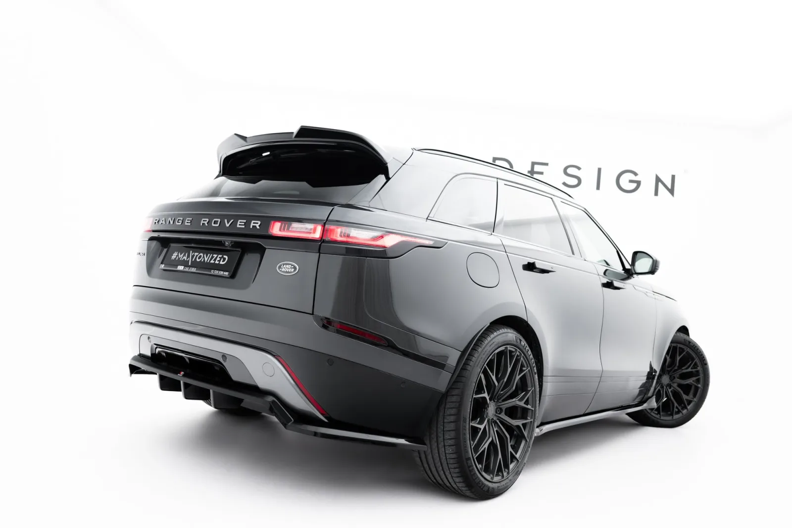 Rear Splitter (With Diffuser) V.2 compatible with Land Rover Range Rover Velar R-Dynamic Mk1