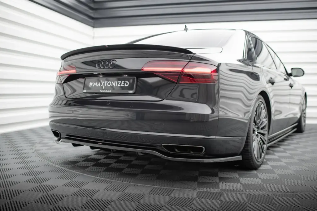 Rear Splitter (With Diffuser) compatible with Audi A8 D4 Facelift