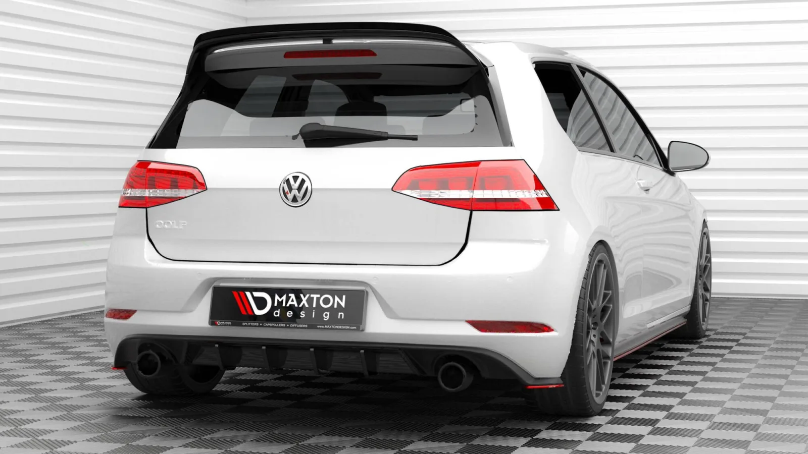 Rear Splitters V.2 compatible with Volkswagen Golf GTI Mk7 Facelift