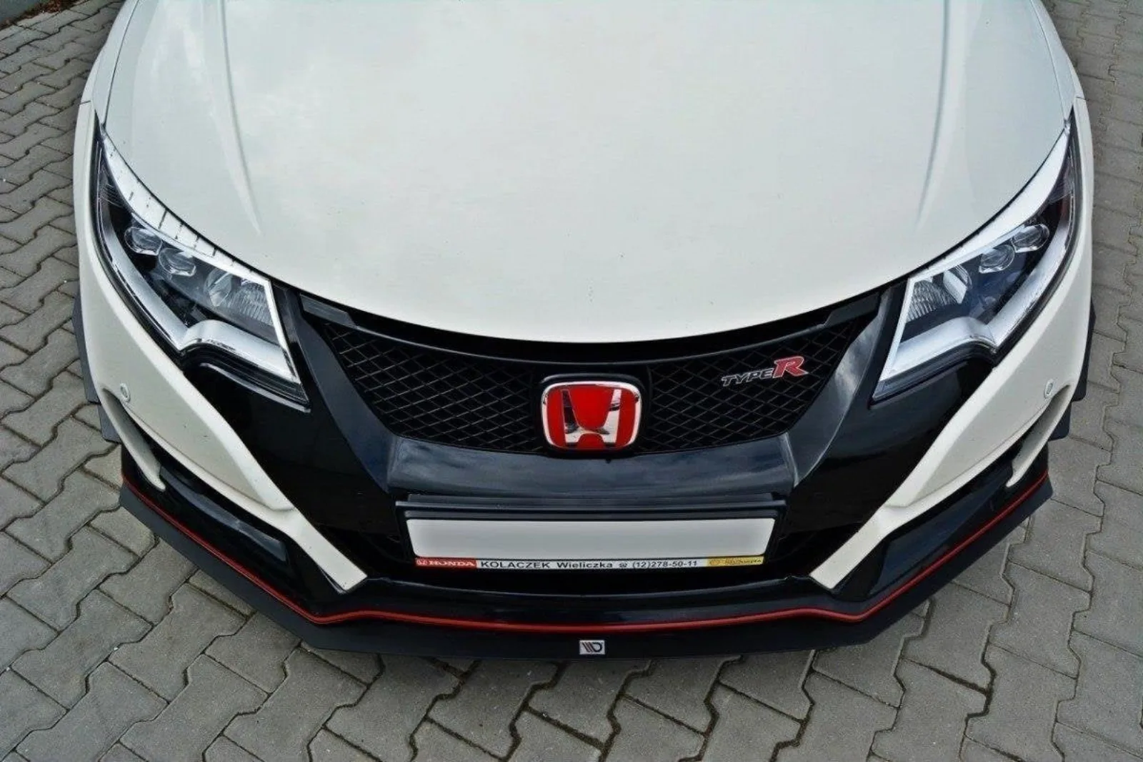 Front Splitter Racing compatible with Honda Civic IX Type R V.1