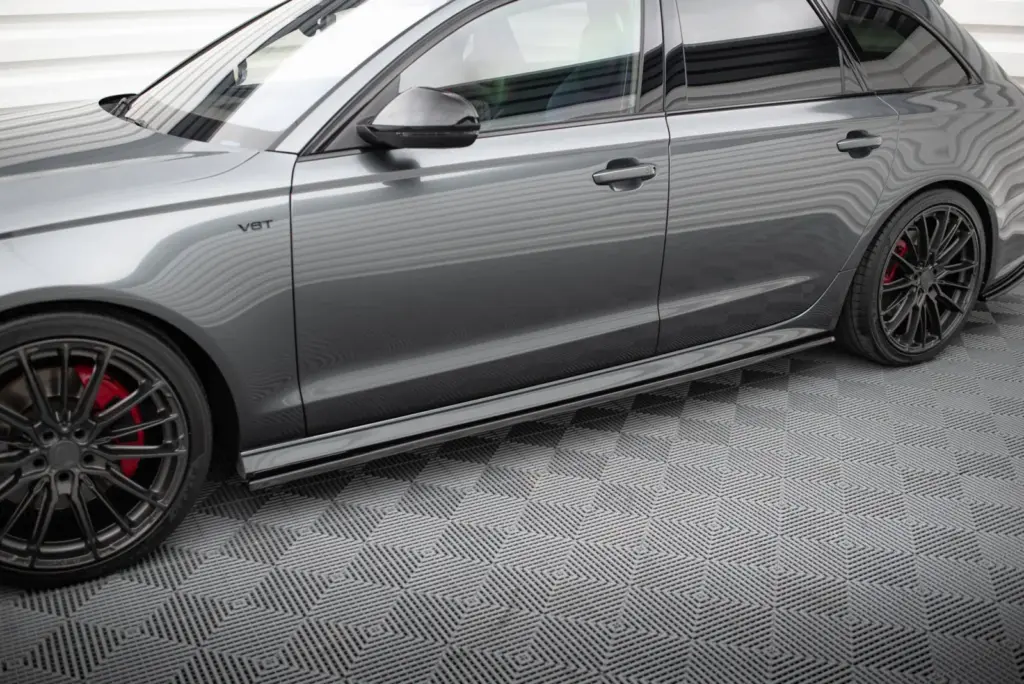Side Skirts Diffusers compatible with Audi S6 / A6 S-Line / A6 C7 FL
