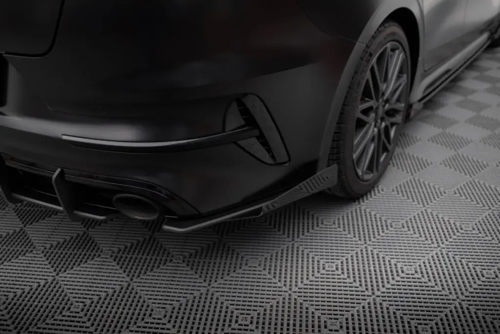 Rear Side Splitters Street Pro + Flaps compatible with Kia Proceed GT Mk1 Facelift