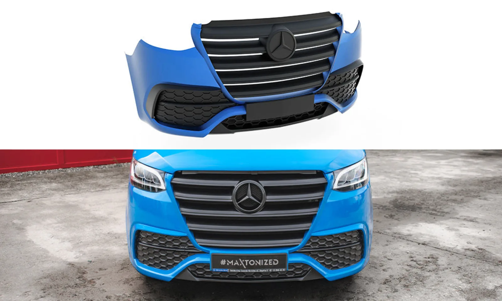 Front Bumper compatible with Mercedes-Benz Sprinter Mk3