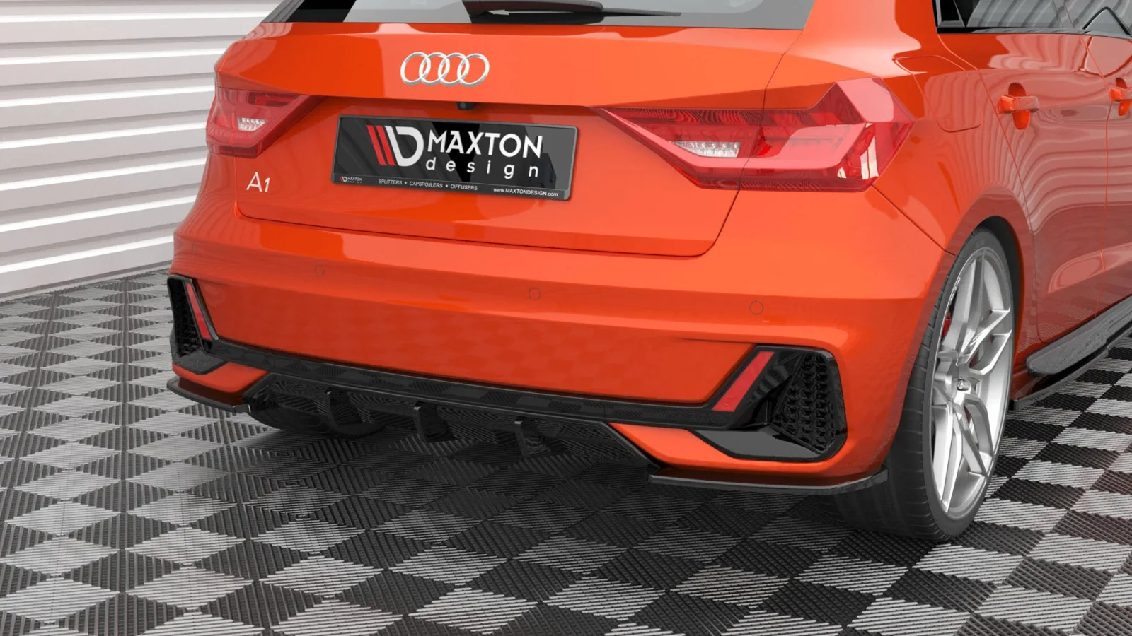 Rear Side Splitters V.2 compatible with Audi A1 S-Line GB