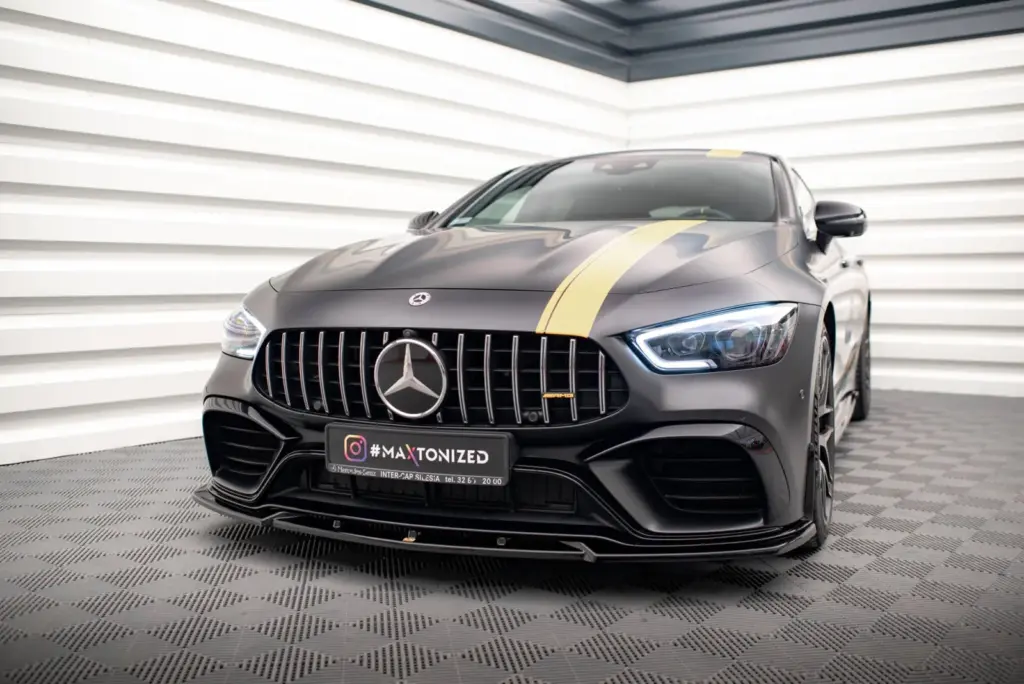 Front Splitter V.3 compatible with Mercedes-AMG GT 63S 4 Door Coupe Aero X290