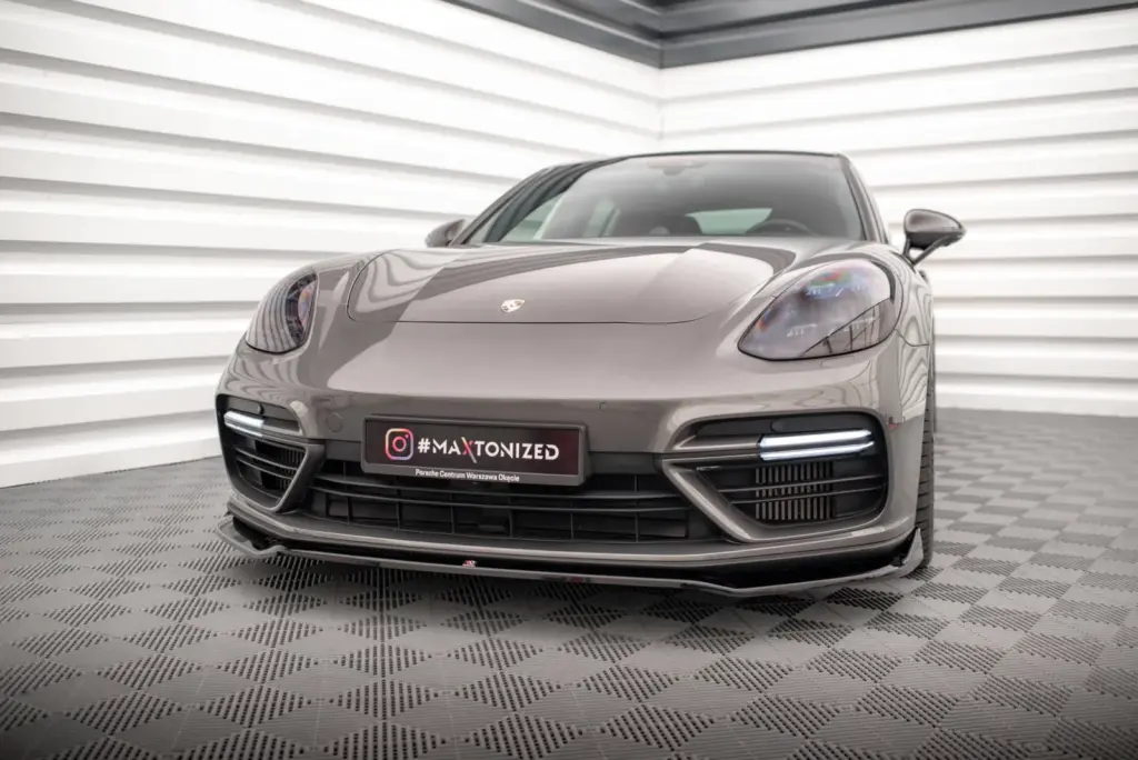 Front Splitter V.2 compatible with Porsche Panamera Turbo S E-Hybrid