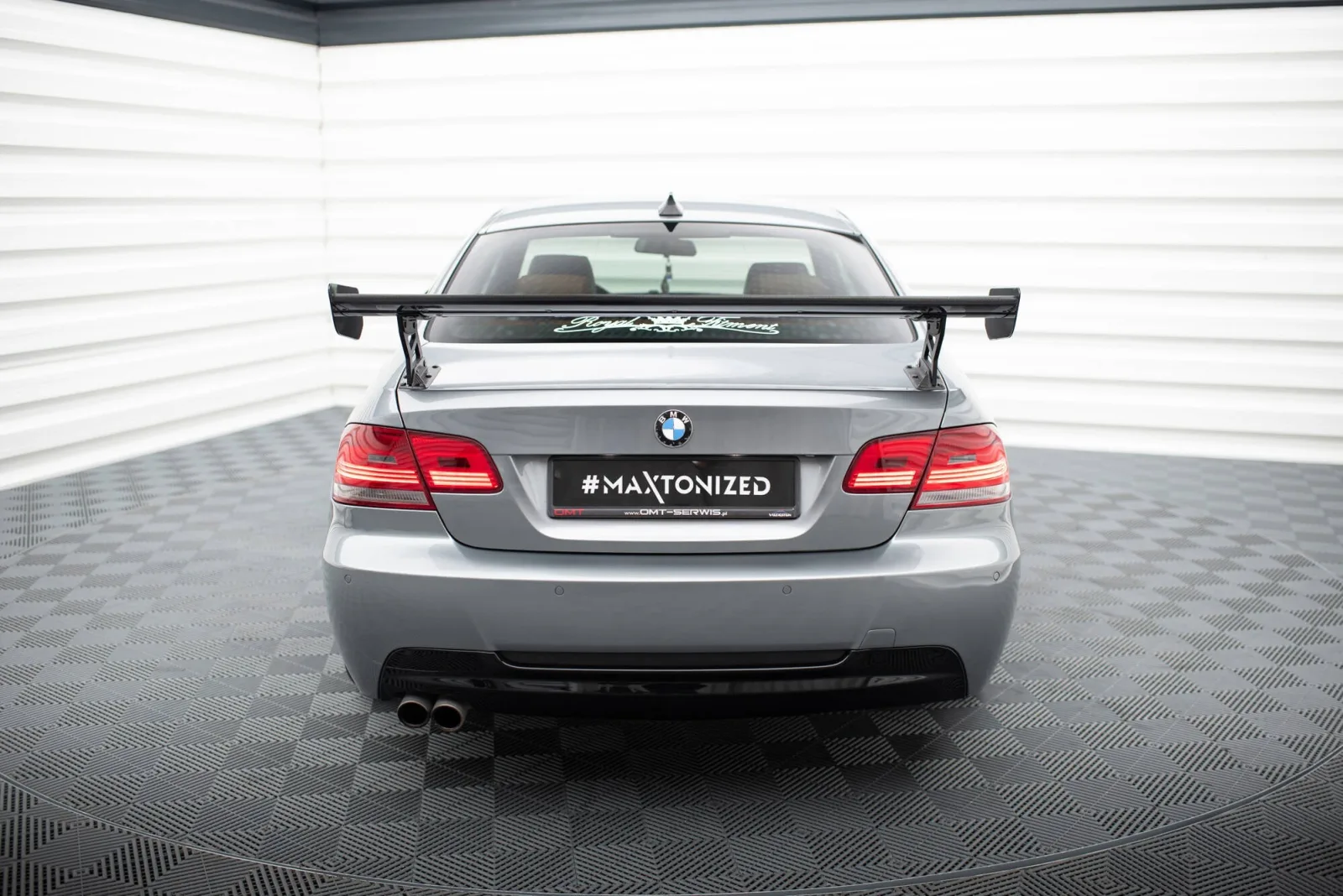 Carbon Spoiler With External Brackets compatible with BMW 3 / M3 Coupe E92