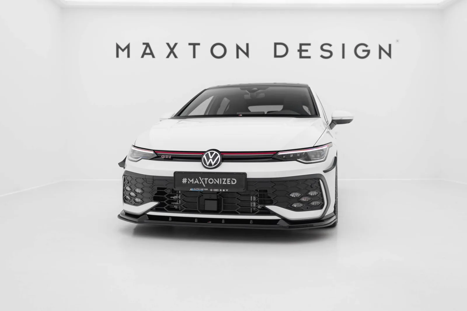 Front Splitter Street Pro V.2 compatible with Volkswagen Golf GTI / GTE / R-Line Mk8 Facelift