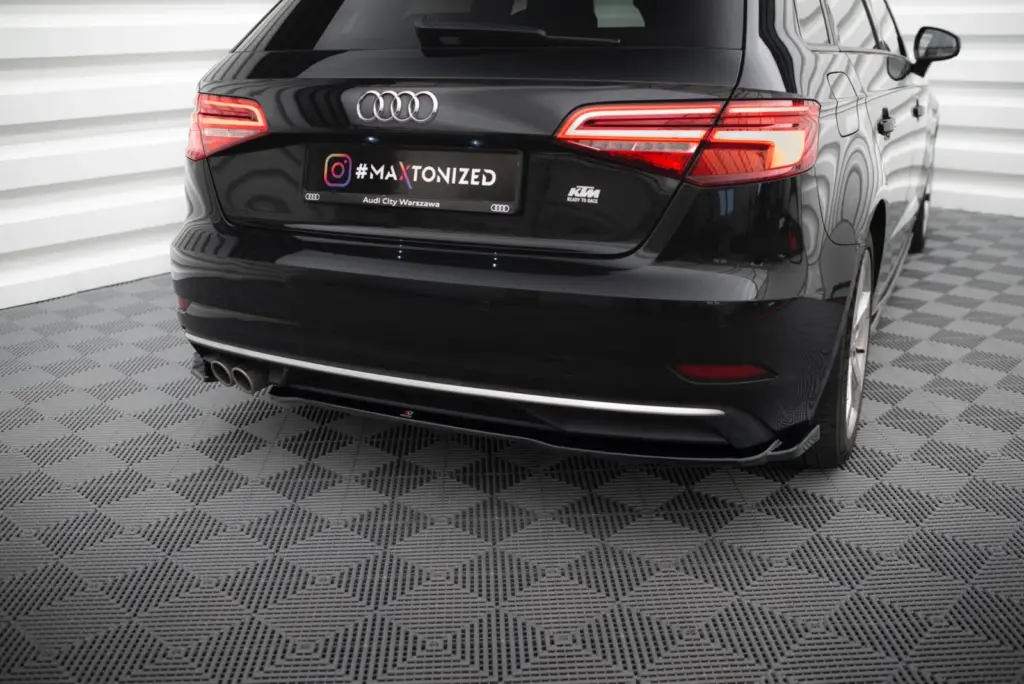 Rear Side Splitters compatible with Audi A3 Sportback 8V Facelift