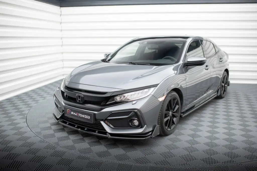 Front Splitter + Flaps compatible with Honda Civic Sport Mk 10