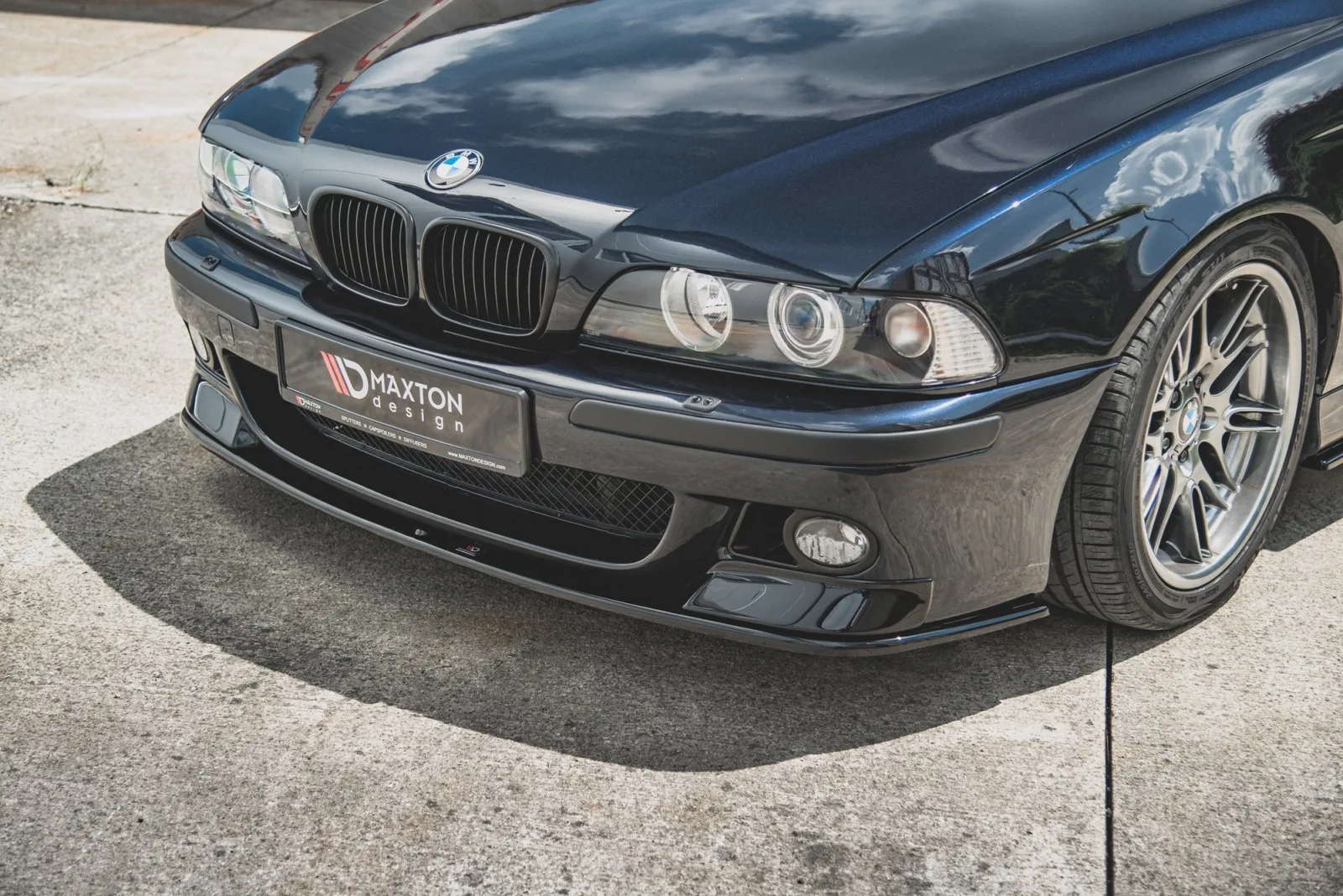 Front Bumper Extensions + Front Splitter compatible with BMW M5 / 5 M-Pack E39