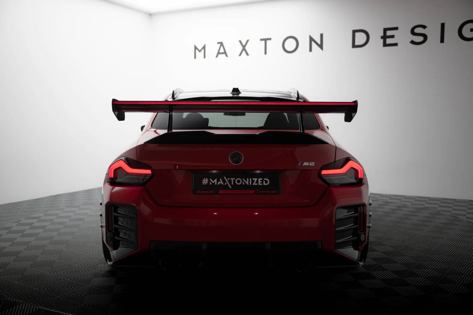 Carbon Spoiler With Top Mounts + LED compatible with BMW M2 G87