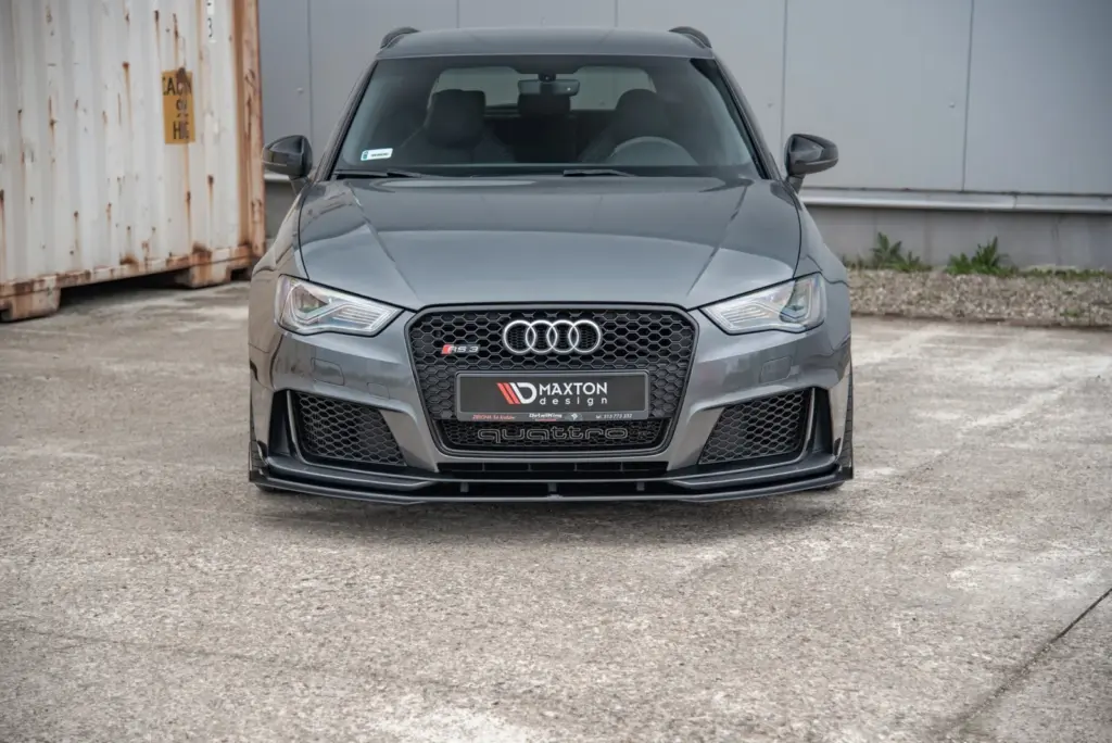 Front Splitter Street Pro + Flaps compatible with Audi RS3 8V Sportback