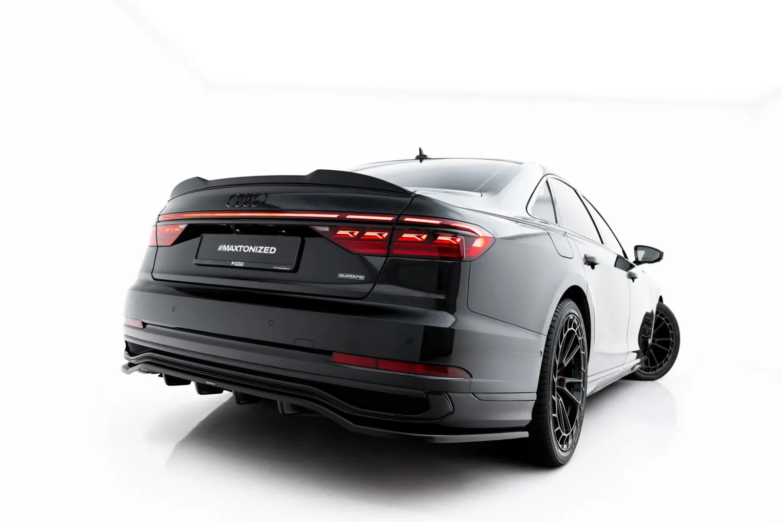 Rear Splitter (With Diffuser) compatible with Audi A8 S-Line Long D5 Facelift