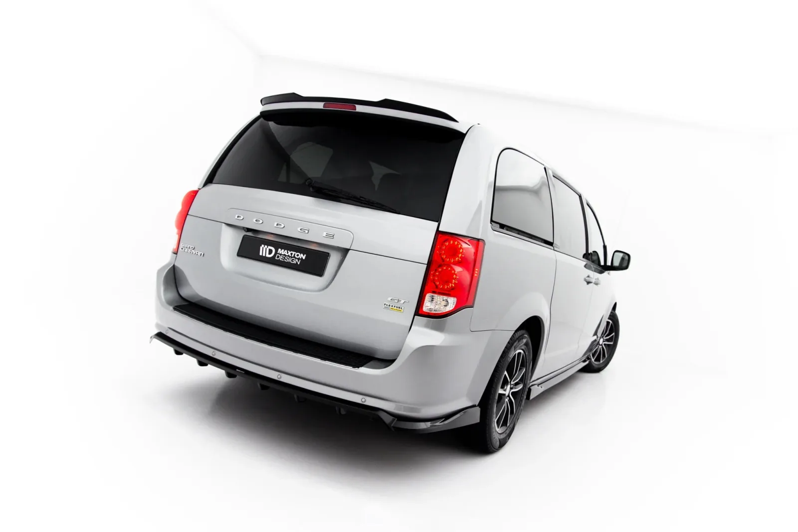 Rear Splitter (With Diffuser) compatible with Dodge Grand Caravan Mk5 Facelift