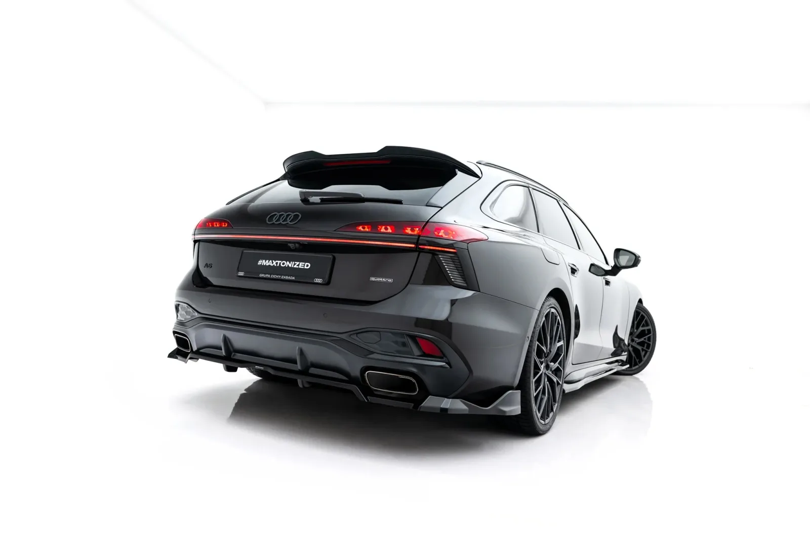 Rear Splitter (With Diffuser) V.4 compatible with Audi A6 S-Line C9